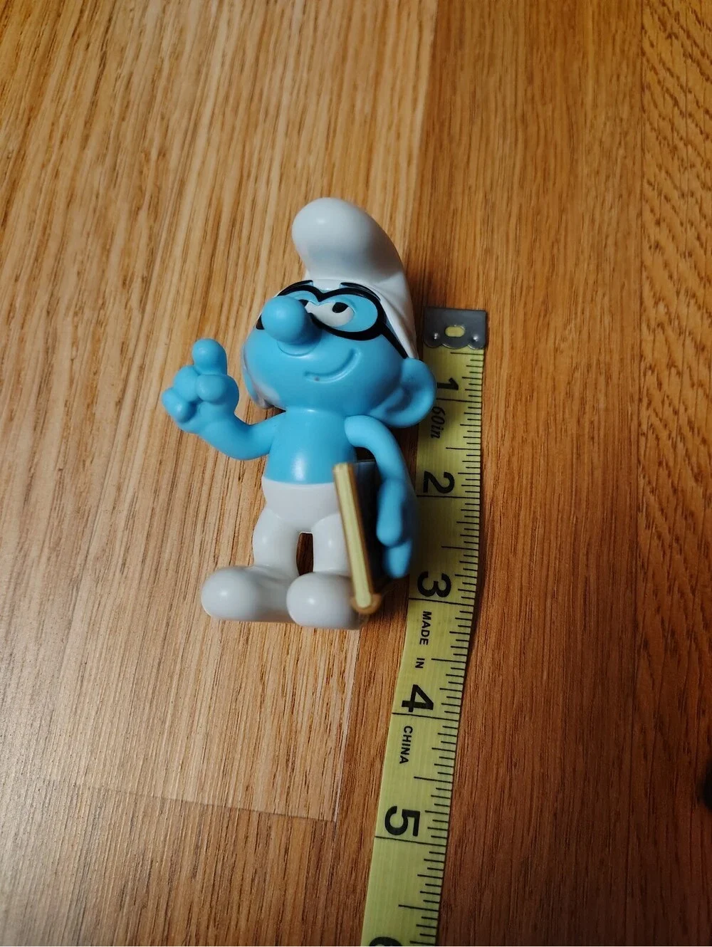 Brainy Smurf Toy with Book in Hand